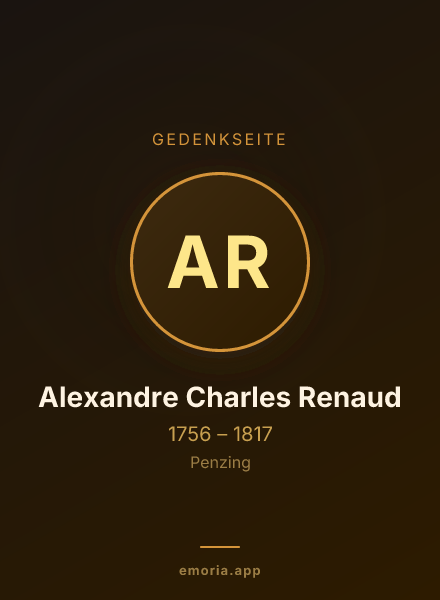 Gedenkportrait von Alexandre Charles Renaud