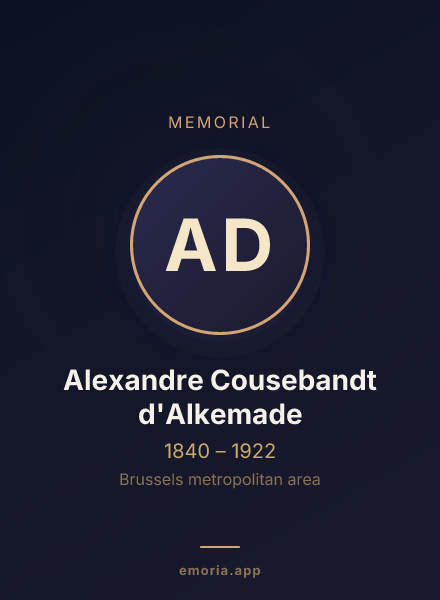 Memorial portrait of Alexandre Cousebandt d'Alkemade