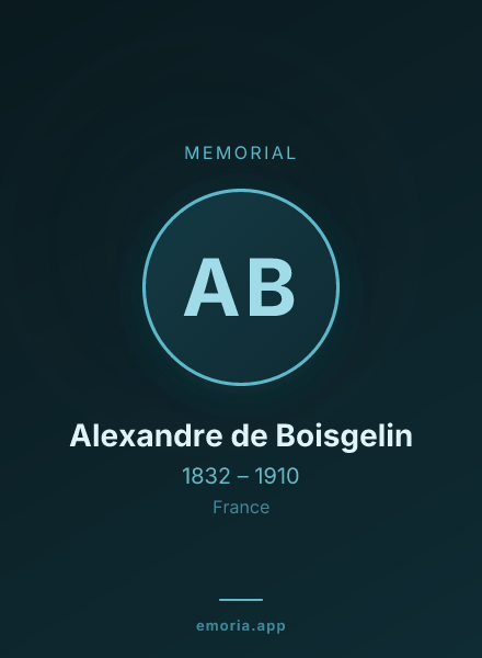 Memorial portrait of Alexandre de Boisgelin