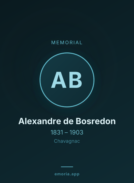 Memorial portrait of Alexandre de Bosredon