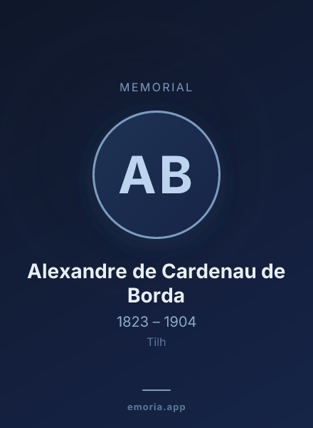 Memorial portrait of Alexandre de Cardenau de Borda