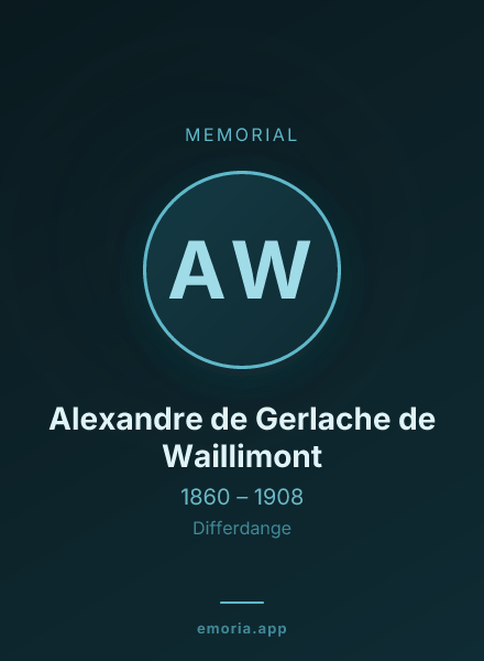 Memorial portrait of Alexandre de Gerlache de Waillimont