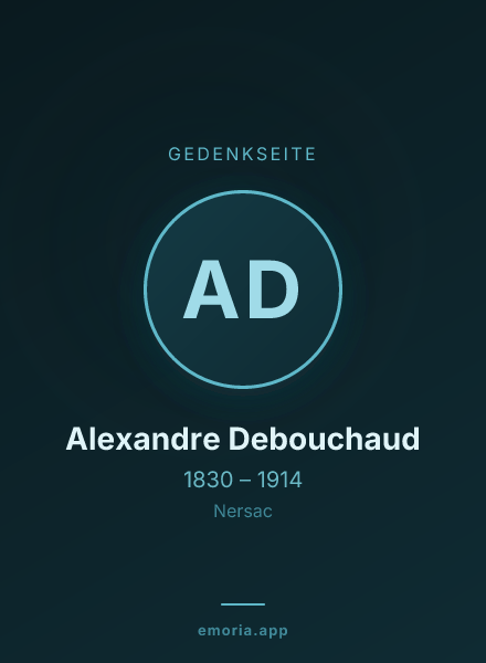 Gedenkportrait von Alexandre Debouchaud