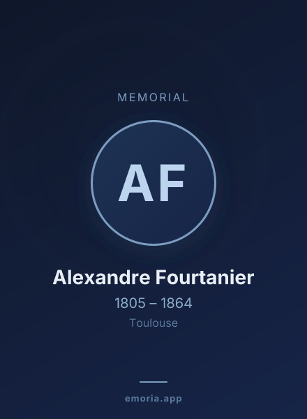 Memorial portrait of Alexandre Fourtanier