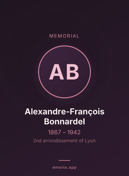 Memorial portrait of Alexandre-François Bonnardel