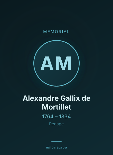 Memorial portrait of Alexandre Gallix de Mortillet