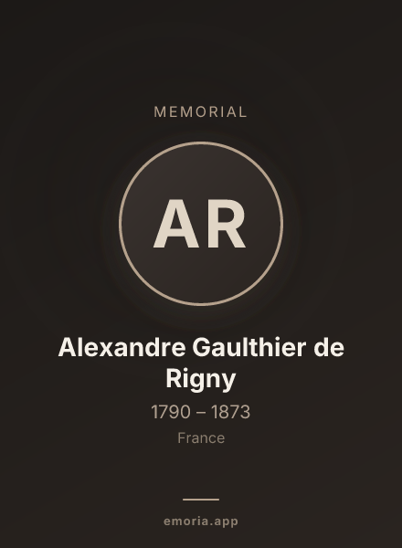 Memorial portrait of Alexandre Gaulthier de Rigny