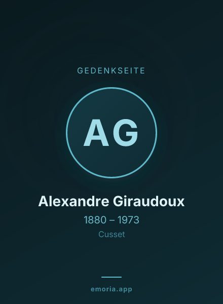 Gedenkportrait von Alexandre Giraudoux