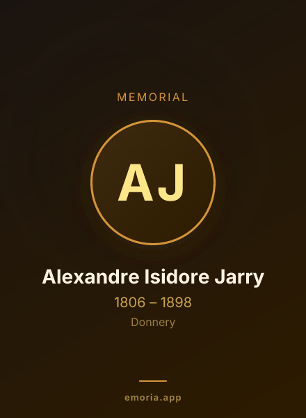 Memorial portrait of Alexandre Isidore Jarry