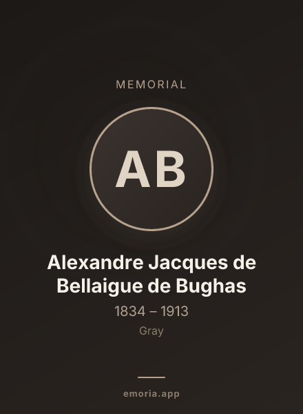 Memorial portrait of Alexandre Jacques de Bellaigue de Bughas