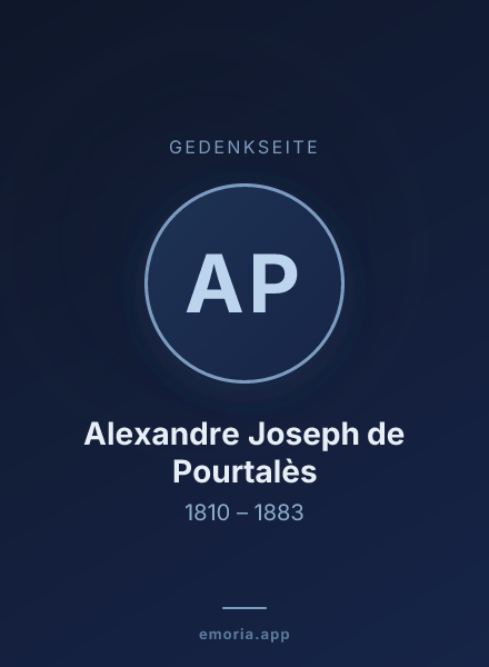 Gedenkportrait von Alexandre Joseph de Pourtalès
