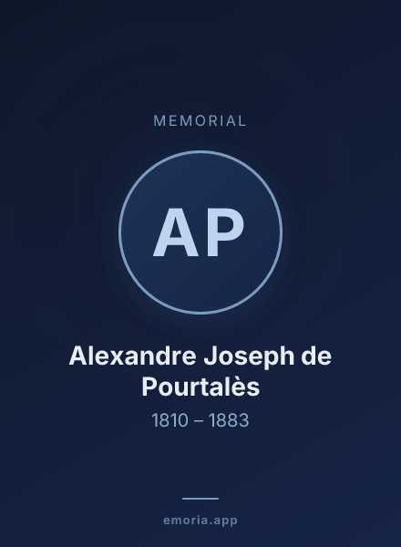 Memorial portrait of Alexandre Joseph de Pourtalès