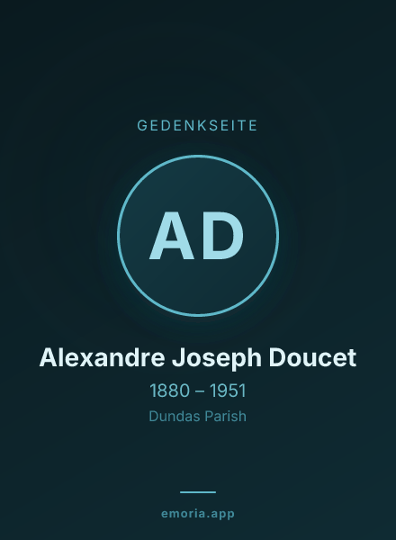 Gedenkportrait von Alexandre Joseph Doucet