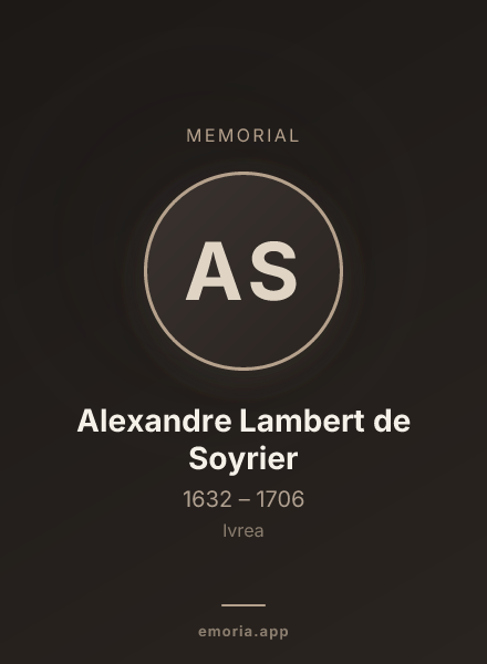 Memorial portrait of Alexandre Lambert de Soyrier