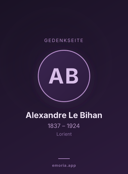 Gedenkportrait von Alexandre Le Bihan