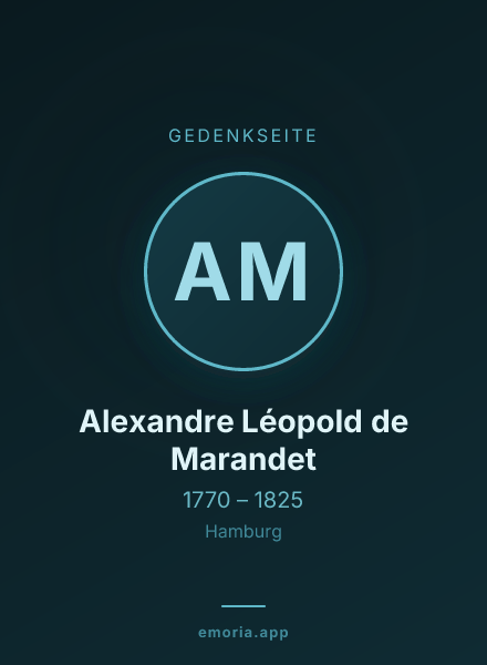 Gedenkportrait von Alexandre Léopold de Marandet