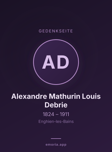 Gedenkportrait von Alexandre Mathurin Louis Debrie
