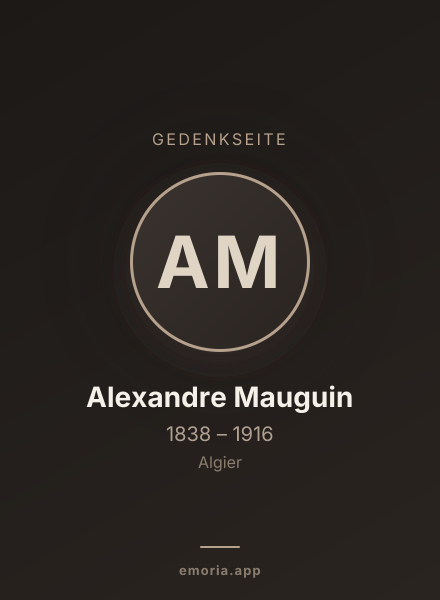 Gedenkportrait von Alexandre Mauguin