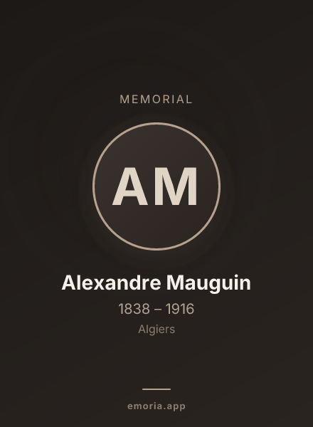 Memorial portrait of Alexandre Mauguin