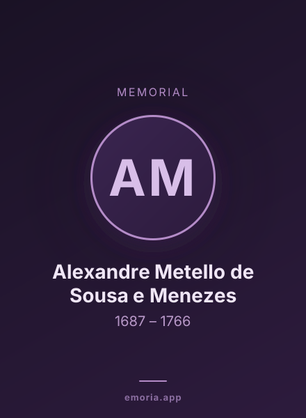 Memorial portrait of Alexandre Metello de Sousa e Menezes