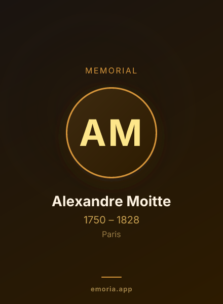 Memorial portrait of Alexandre Moitte