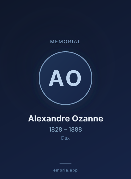 Memorial portrait of Alexandre Ozanne