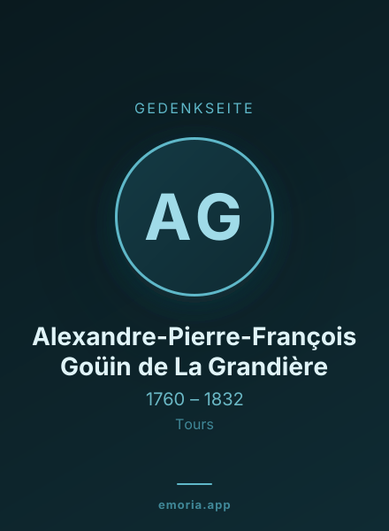 Gedenkportrait von Alexandre-Pierre-François Goüin de La Grandière