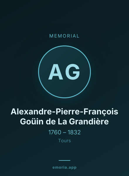 Memorial portrait of Alexandre-Pierre-François Goüin de La Grandière