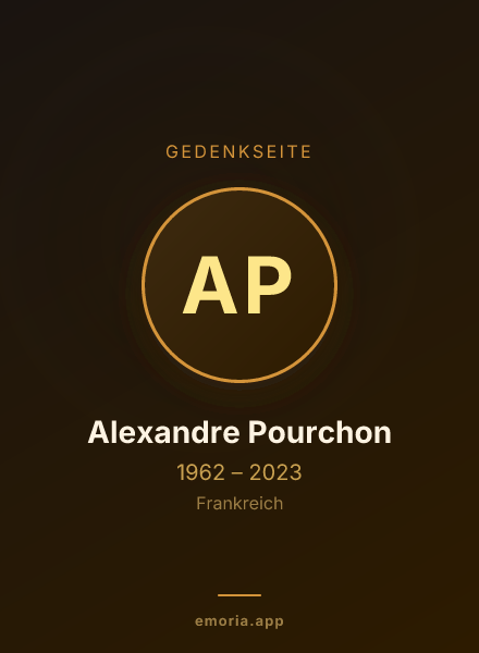 Gedenkportrait von Alexandre Pourchon