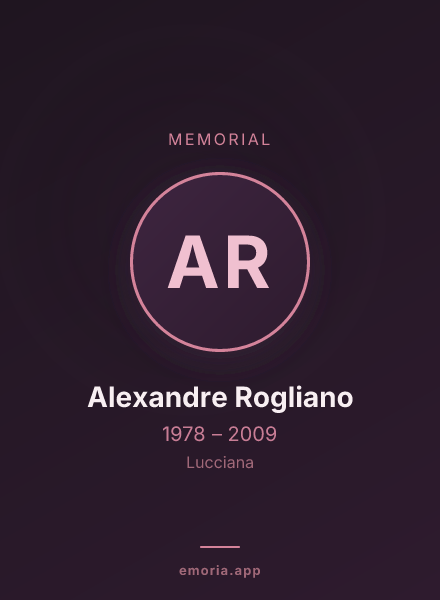 Memorial portrait of Alexandre Rogliano