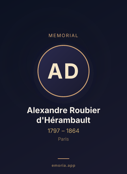 Memorial portrait of Alexandre Roubier d'Hérambault