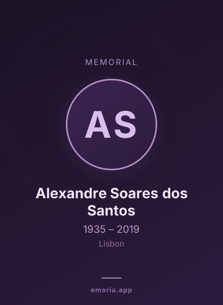 Memorial portrait of Alexandre Soares dos Santos