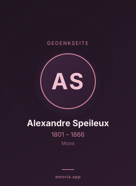 Gedenkportrait von Alexandre Speileux