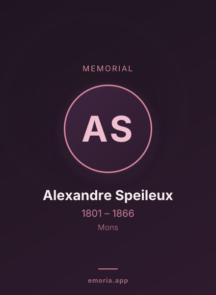 Memorial portrait of Alexandre Speileux