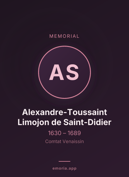 Memorial portrait of Alexandre-Toussaint Limojon de Saint-Didier