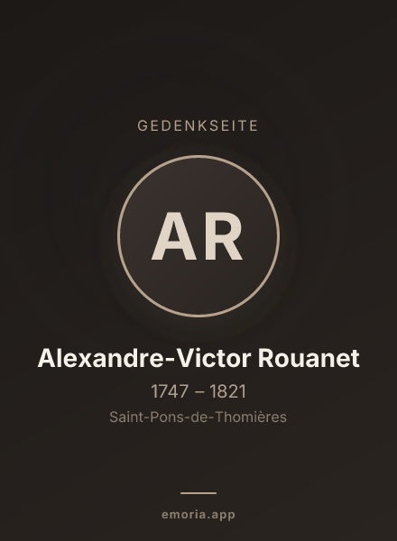 Gedenkportrait von Alexandre-Victor Rouanet