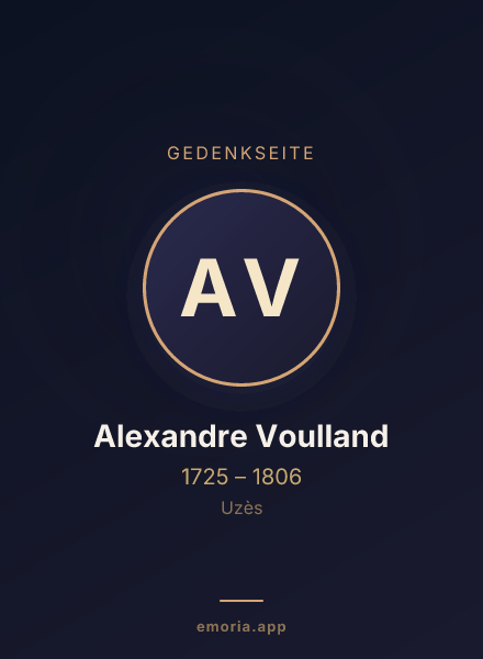 Gedenkportrait von Alexandre Voulland