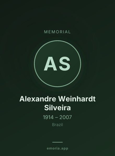 Memorial portrait of Alexandre Weinhardt Silveira