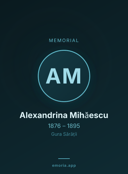 Memorial portrait of Alexandrina Mihăescu