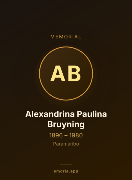 Memorial portrait of Alexandrina Paulina Bruyning