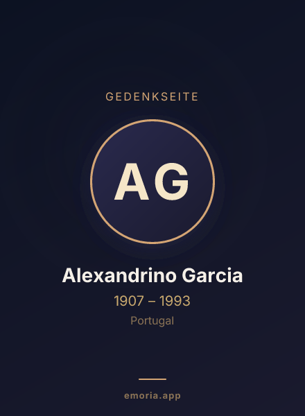 Gedenkportrait von Alexandrino Garcia