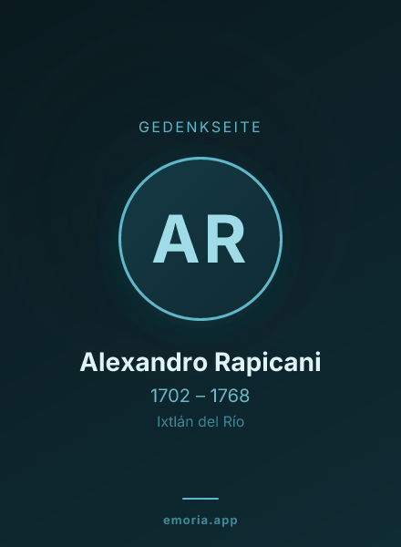 Gedenkportrait von Alexandro Rapicani