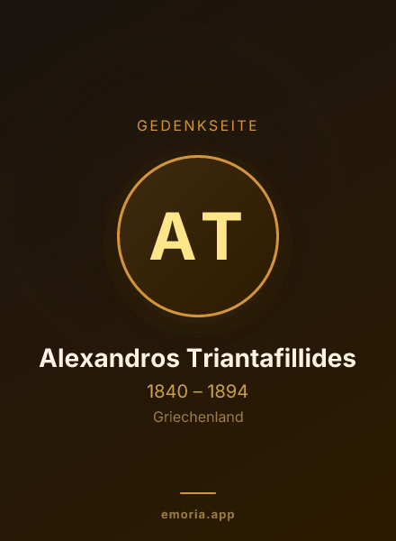 Gedenkportrait von Alexandros Triantafillides
