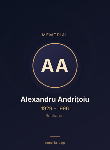 Memorial portrait of Alexandru Andrițoiu