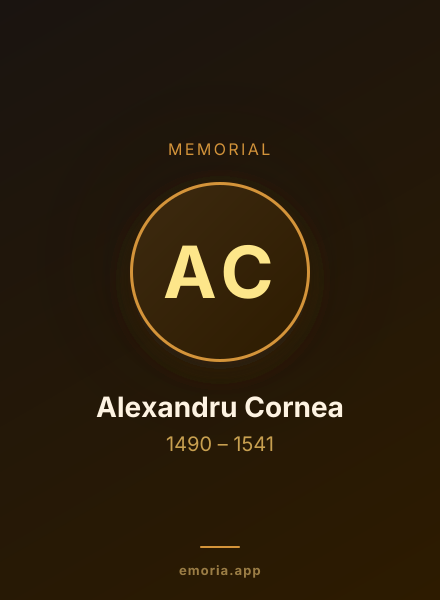 Memorial portrait of Alexandru Cornea