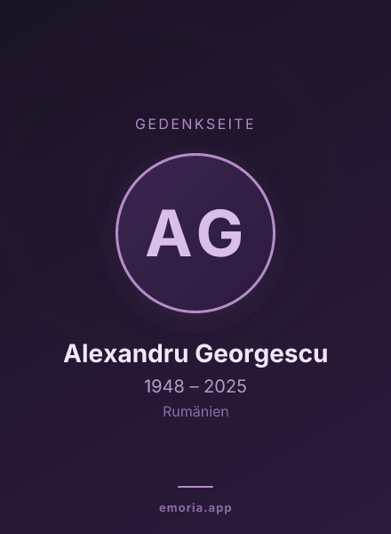 Gedenkportrait von Alexandru Georgescu