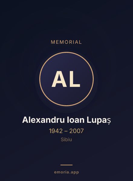 Memorial portrait of Alexandru Ioan Lupaș