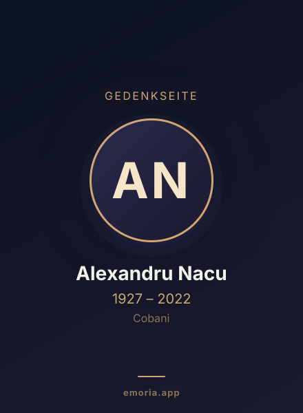 Gedenkportrait von Alexandru Nacu