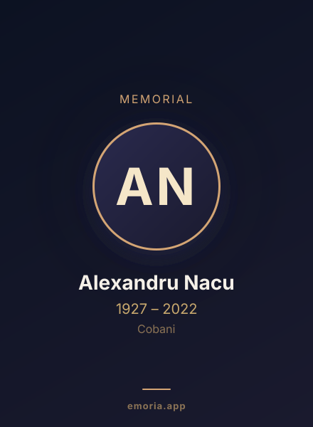 Memorial portrait of Alexandru Nacu