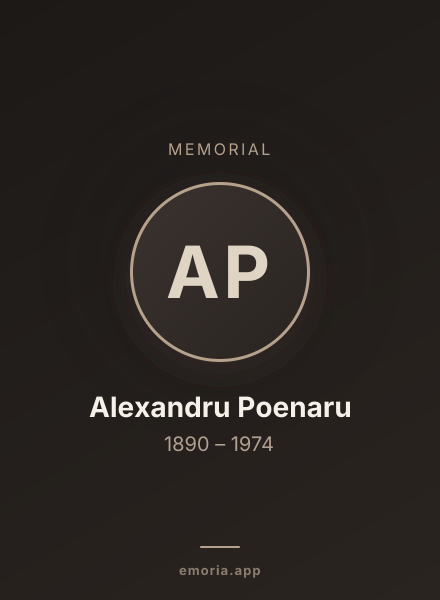 Memorial portrait of Alexandru Poenaru